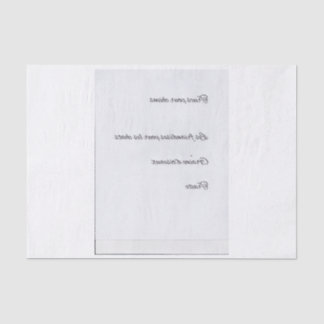 Reversed French Script for Pet Treats Tissue Paper