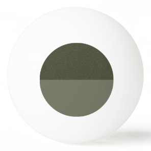 Reversed Horizontal Moss Green Ping Pong Ball