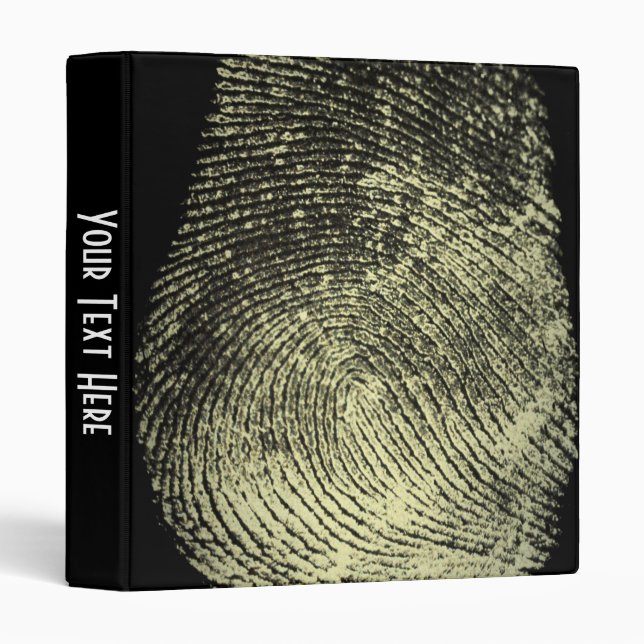 Reversed Loop Fingerprint Binder (Front/Spine)