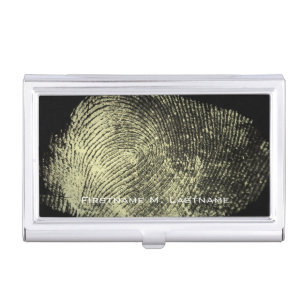 Reversed Loop Fingerprint Business Card Holder