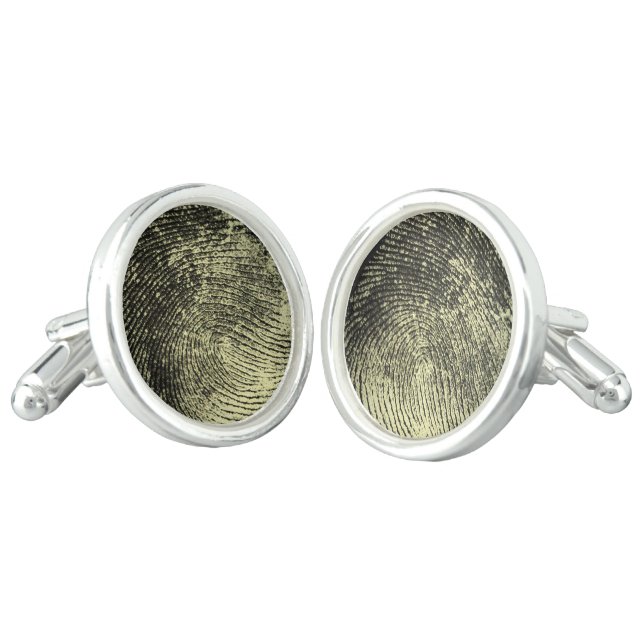 Reversed Loop Fingerprint Cufflinks (Angled)