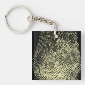 Reversed Loop Fingerprint Keychain