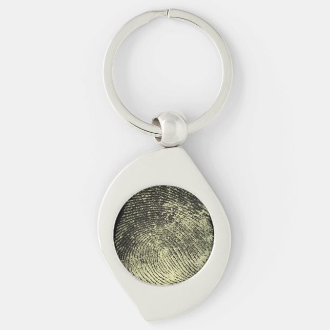 Reversed Loop Fingerprint Keychain (Front)