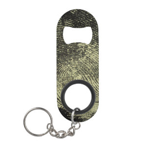 Reversed Loop Fingerprint Keychain Bottle Opener