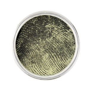 Reversed Loop Fingerprint Lapel Pin