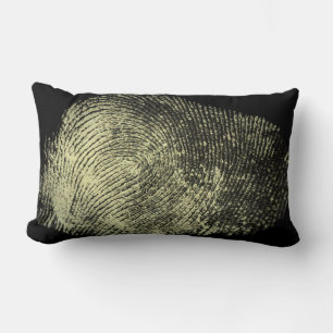 Reversed Loop Fingerprint Lumbar Pillow