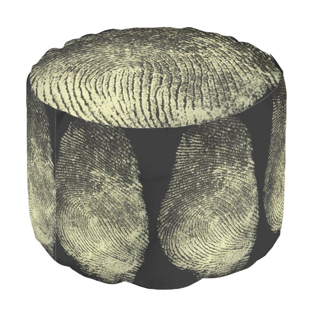 Reversed Loop Fingerprint Pouf (Angled Back)