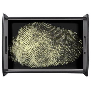 Reversed Loop Fingerprint Serving Tray
