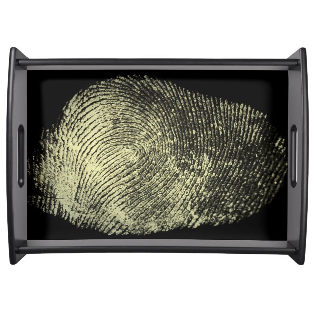 Reversed Loop Fingerprint Serving Tray (Front)