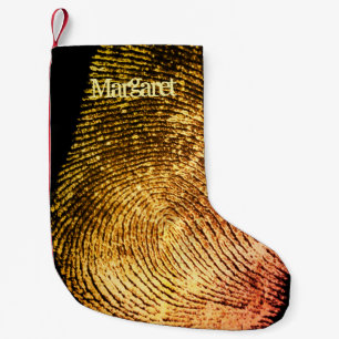 Reversed Loop Fingerprint Small Christmas Stocking