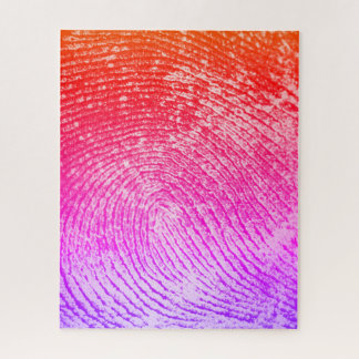Reversed Loop Full Fingerprint Jigsaw Puzzle