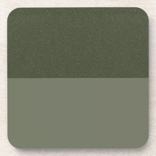 Reversed Moss Green Split Coaster – Customizable