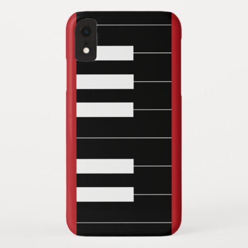 Reversed Piano Keys iPhone XR Case