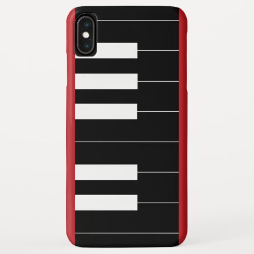 Reversed Piano Keys iPhone XS Max Case