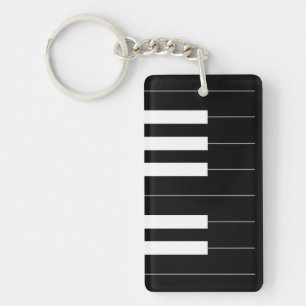 Reversed Piano Keys Keychain