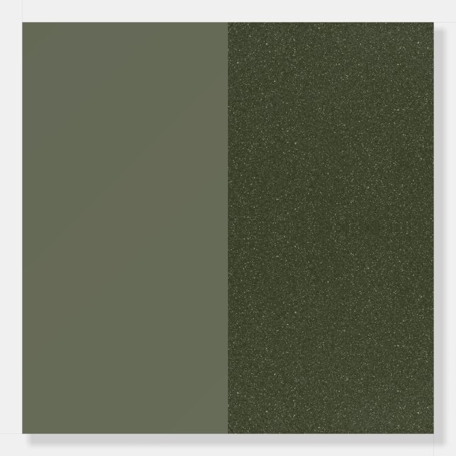 Reversed Split Moss Green Foam Board – Customize (Front)