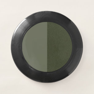 Reversed Split Moss Green Frisbee – Customizable