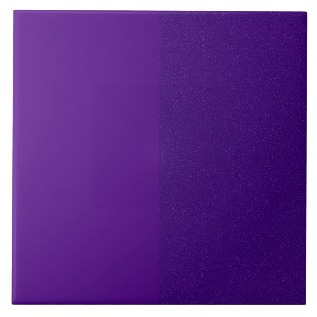 Reversed Split Purple Ceramic Art Tile – Customize (Front)