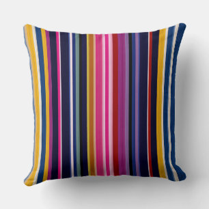 Reversible 90s Neon 3D Geometric & Modern Earthy C Throw Pillow