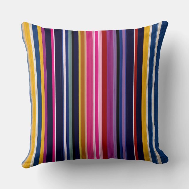 Reversible 90s Neon 3D Geometric & Modern Earthy C Throw Pillow (Back)