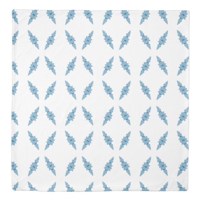 Reversible Blue Ginger Jars Jar  Duvet Cover (Front)