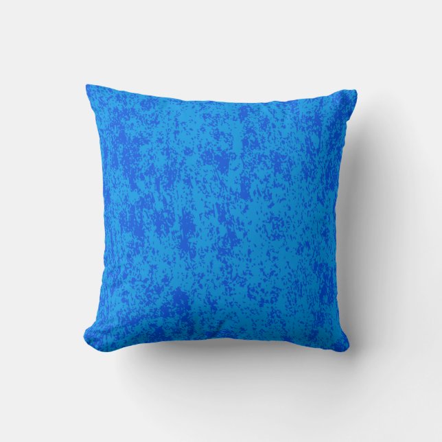 Reversible Blue Textured Pillow (Front)