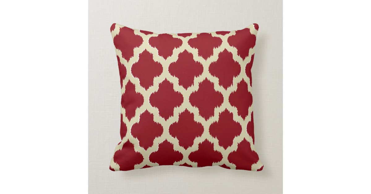 Reversible Burdy Gold And Tan Quatrefoil Ikat Throw Pillow - Navy And Hot Pink Outdoor Pillows Reversible Burdy Gold And Tan Quatrefoil Ikat Throw Pillow - Navy And Hot Pink Outdoor Pillows