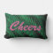 Reversible Cheers Tropical Palm Leaves on Black