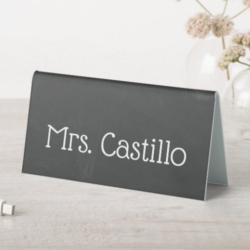 Reversible Classroom Nameplate Desk Sign