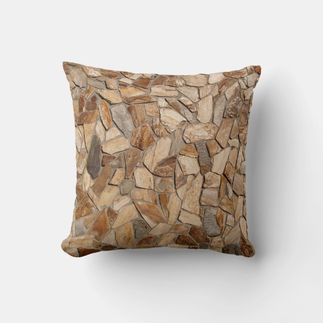 Reversible Colorful Stones Pillow (Front)