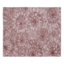 Reversible Custom Color Monochrome Painted Flowers