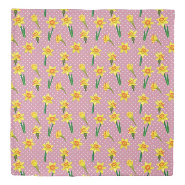 Reversible Daffodils Duvet Cover (Front)