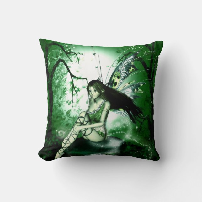 Reversible- Fairy Magic Throw Pillow (Front)