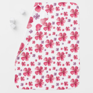 Reversible Floral Baby Blanket