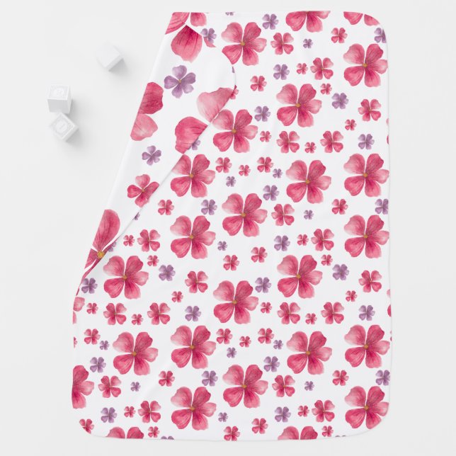 Reversible Floral Baby Blanket (In Situ)