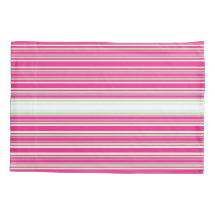 Reversible Floral or Stripe Pillow Case