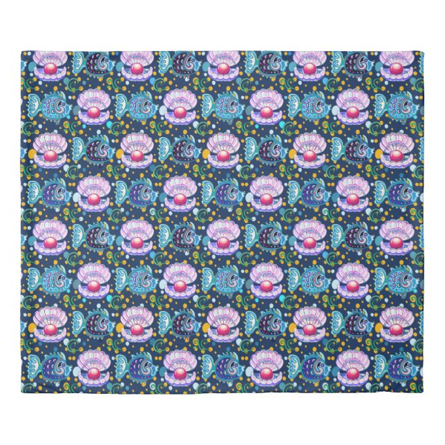 Reversible Fun Fish Duvet Cover KING Size (Front)