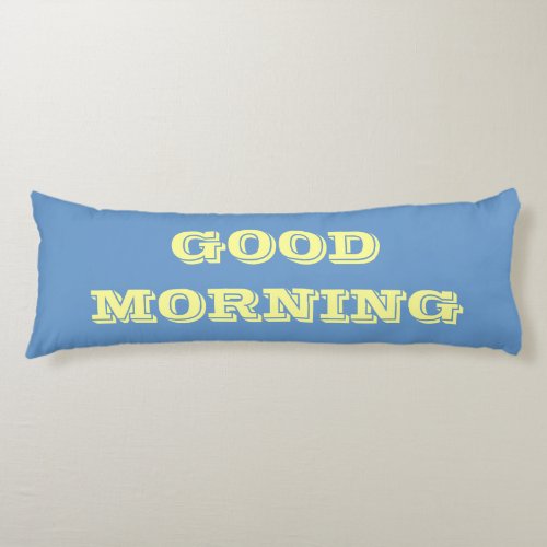 Reversible Good Morning and Goodnight Colorful Body Pillow
