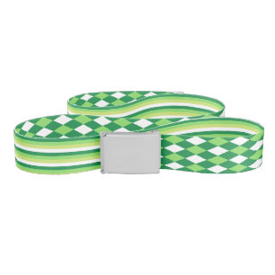 Reversible Green and White Belt