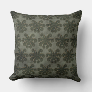 Reversible Green/Brown Decorative Pillow