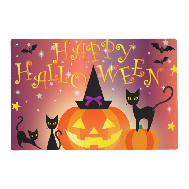 Reversible Halloween / Thanksgiving Placemat (Front)