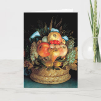 Reversible Head With Basket of Fruit 1590 - Arcimb Card
