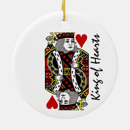 Reversible King of Hearts Ornament