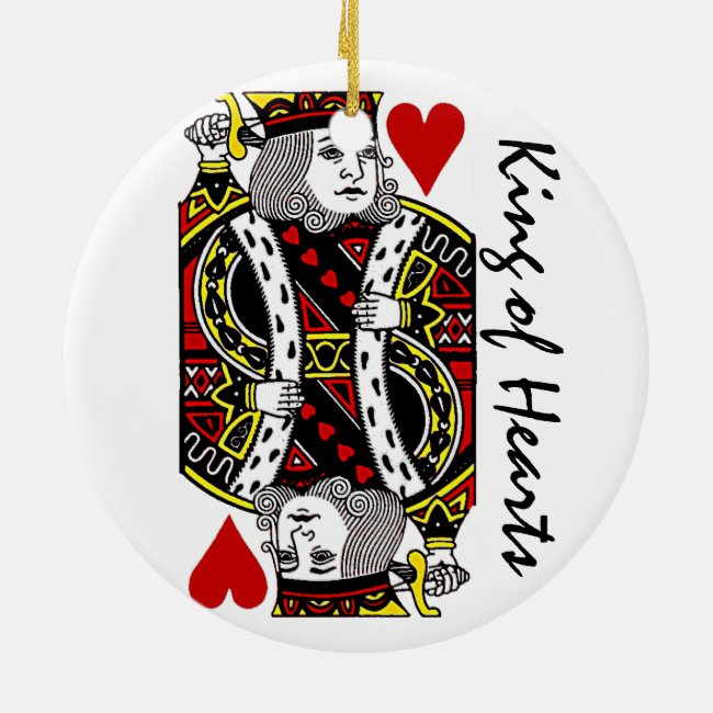 Reversible King of Hearts Ornament