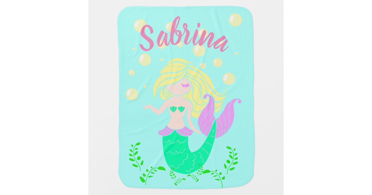 Reversible Mermaid Blanket Girl S Room Decor Baby Blanket
