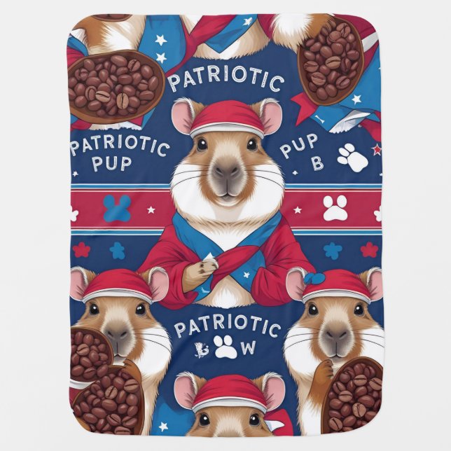 Reversible Patriotic Baby Blanket (Front)
