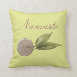 Reversible Peaceful Namaste Throw Pillow