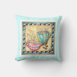 REVERSIBLE PILLOWS - COOL BEANS! COFFEE ART