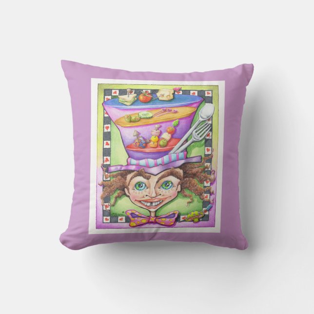 REVERSIBLE PILLOWS - THE MAD PLATTER (Front)