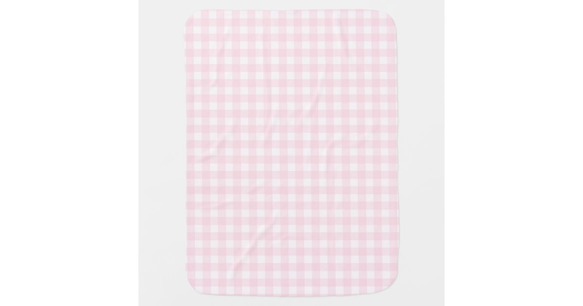 Pastel Pink Checkered Sherpa Blanket Indie Room Decor Happy 